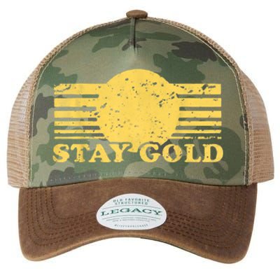 Stay Gold Funny Saying Graphic Gift Legacy Tie Dye Trucker Hat