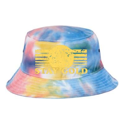 Stay Gold Funny Saying Graphic Gift Tie Dye Newport Bucket Hat