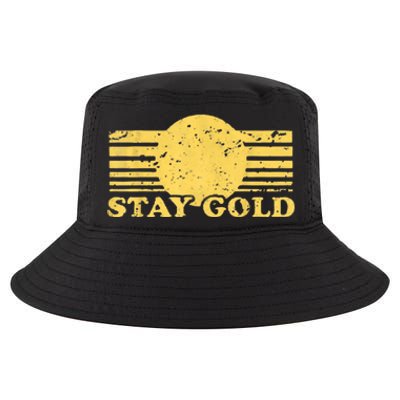 Stay Gold Funny Saying Graphic Gift Cool Comfort Performance Bucket Hat