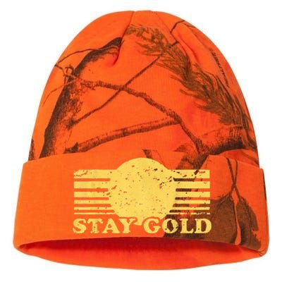 Stay Gold Funny Saying Graphic Gift Kati Licensed 12" Camo Beanie