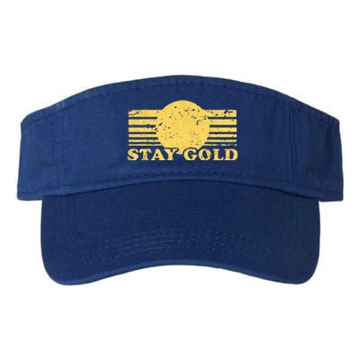 Stay Gold Funny Saying Graphic Gift Valucap Bio-Washed Visor