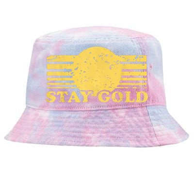 Stay Gold Funny Saying Graphic Gift Tie-Dyed Bucket Hat