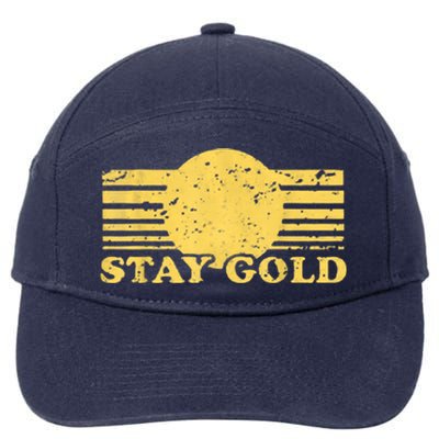 Stay Gold Funny Saying Graphic Gift 7-Panel Snapback Hat