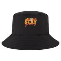 Stay Groovy Flower Power Retro Hippie Vibes Cool Comfort Performance Bucket Hat