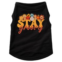 Stay Groovy Flower Power Retro Hippie Vibes Doggie Tank
