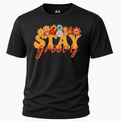 Stay Groovy Flower Power Retro Hippie Vibes Performance Shirt