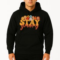 Stay Groovy Flower Power Retro Hippie Vibes Hoodie