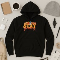 Stay Groovy Flower Power Retro Hippie Vibes Hoodie