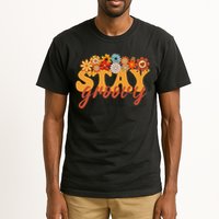 Stay Groovy Flower Power Retro Hippie Vibes Tall T-Shirt
