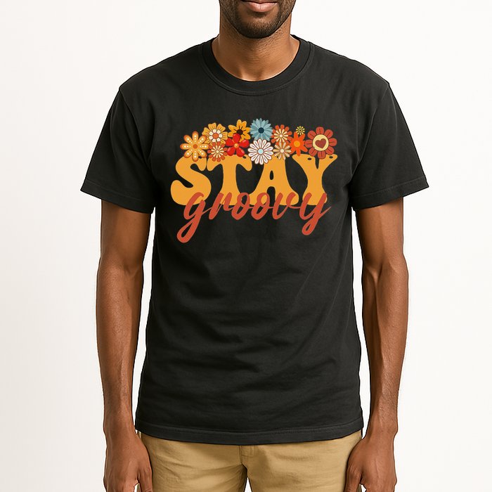 Stay Groovy Flower Power Retro Hippie Vibes Tall T-Shirt