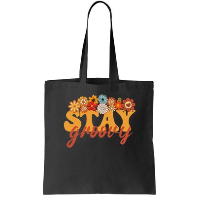 Stay Groovy Flower Power Retro Hippie Vibes Bag