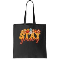 Stay Groovy Flower Power Retro Hippie Vibes Bag