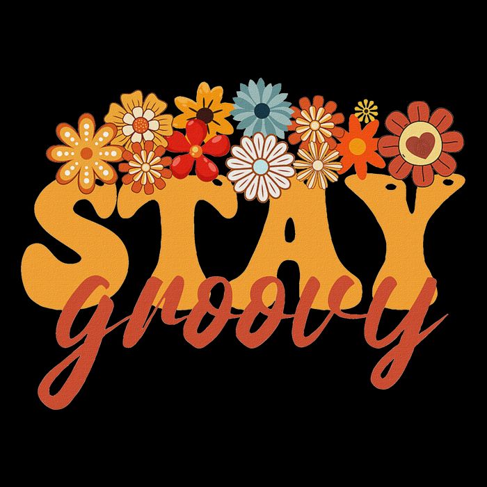 Stay Groovy Flower Power Retro Hippie Vibes Baby Bodysuit