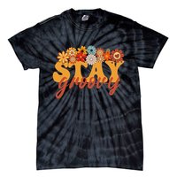 Stay Groovy Flower Power Retro Hippie Vibes Tie-Dye T-Shirt