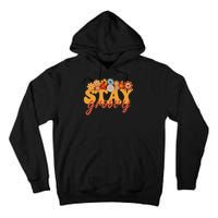 Stay Groovy Flower Power Retro Hippie Vibes Tall Hoodie
