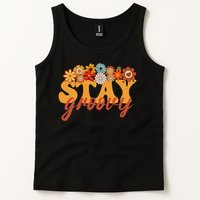 Stay Groovy Flower Power Retro Hippie Vibes Tank Top