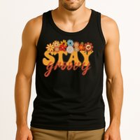 Stay Groovy Flower Power Retro Hippie Vibes Tank Top