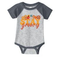 Stay Groovy Flower Power Retro Hippie Vibes Infant Baby Jersey Bodysuit