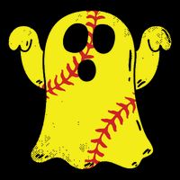 Softball Ghost Funny Halloween Costume Softball Lover Impact Tech Backpack
