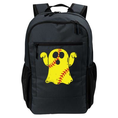 Softball Ghost Funny Halloween Costume Softball Lover Daily Commute Backpack