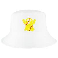 Softball Ghost Funny Halloween Costume Softball Lover Cool Comfort Performance Bucket Hat