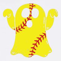Softball Ghost Funny Halloween Costume Softball Lover Cool Comfort Performance Bucket Hat