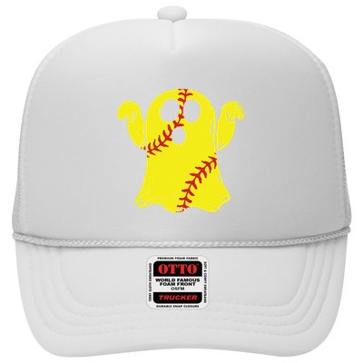 Softball Ghost Funny Halloween Costume Softball Lover Trucker Hat