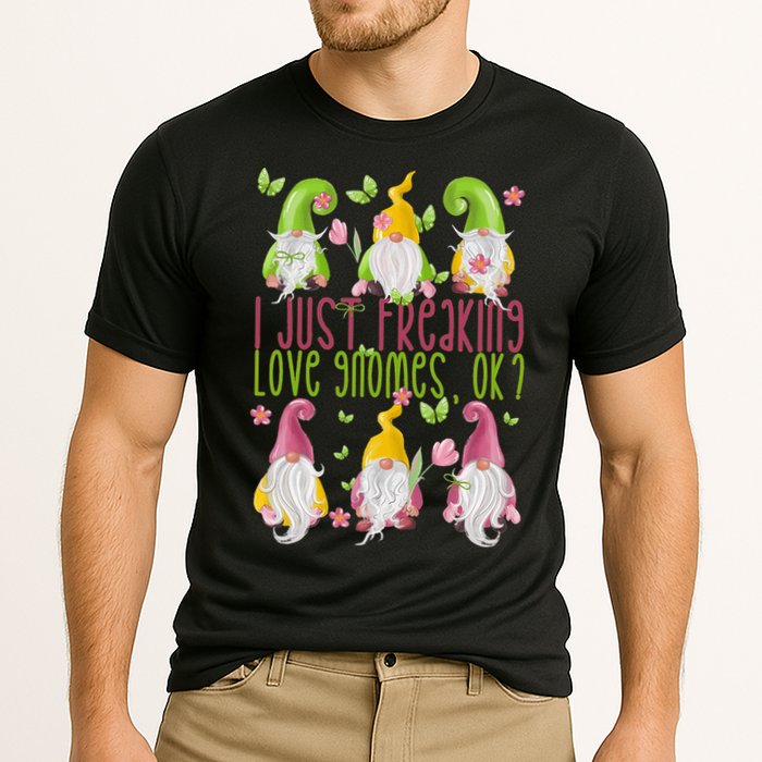 Spring Gnome For Summer I Just Freaking Love Gnomes Performance Shirt