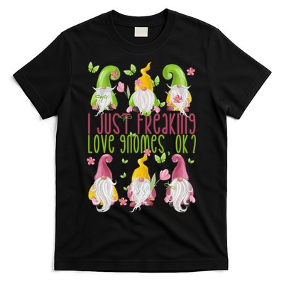 Spring Gnome For Summer I Just Freaking Love Gnomes T-Shirt