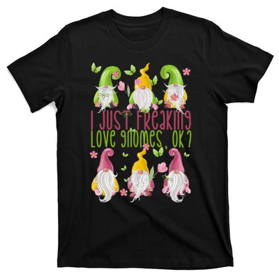 Spring Gnome For Summer I Just Freaking Love Gnomes T-Shirt