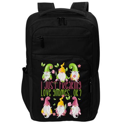 Spring Gnome For Summer I Just Freaking Love Gnomes Impact Tech Backpack