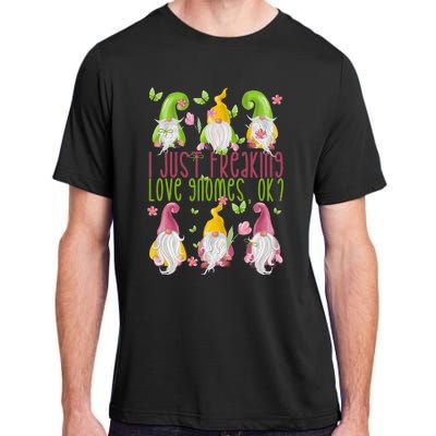 Spring Gnome For Summer I Just Freaking Love Gnomes Adult ChromaSoft Performance T-Shirt