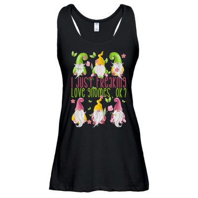 Spring Gnome For Summer I Just Freaking Love Gnomes Ladies Essential Flowy Tank