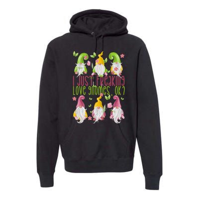 Spring Gnome For Summer I Just Freaking Love Gnomes Premium Hoodie