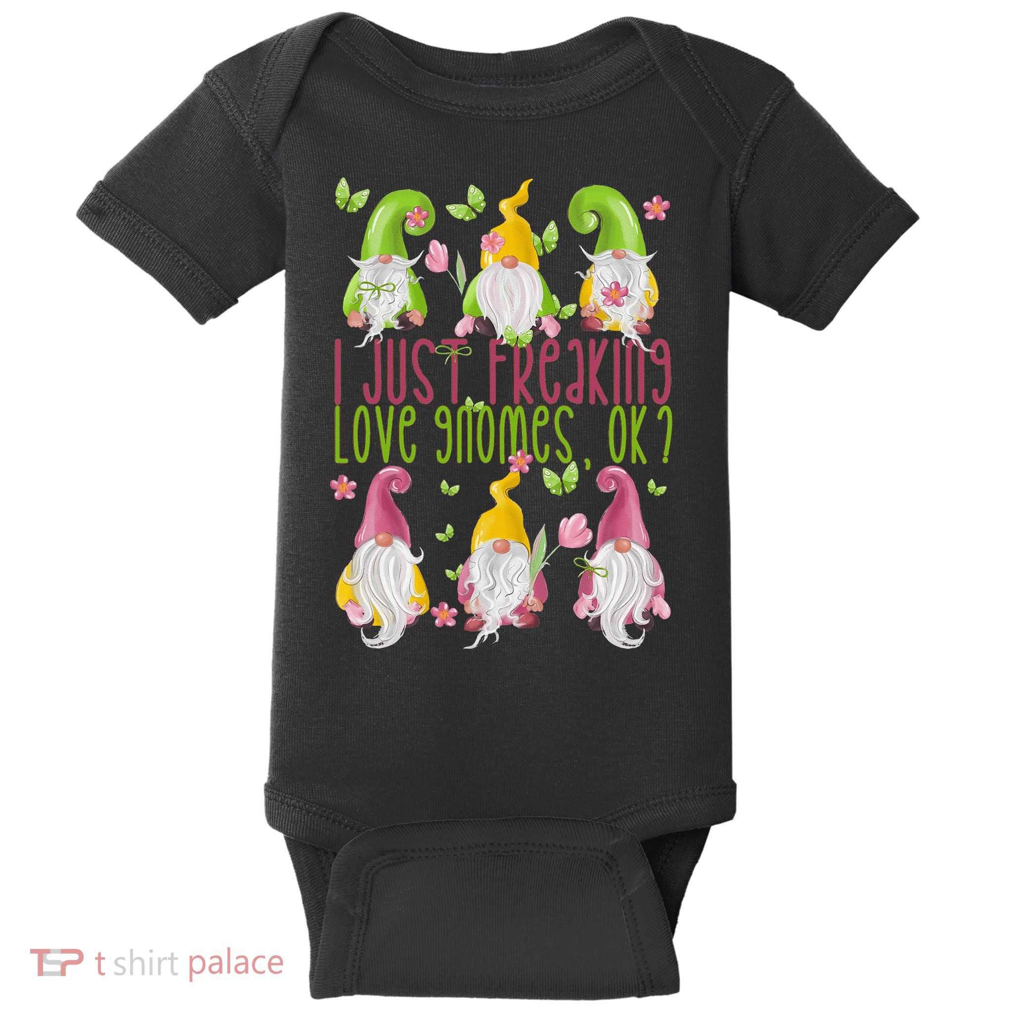 Spring Gnome For Summer I Just Freaking Love Gnomes Baby Bodysuit