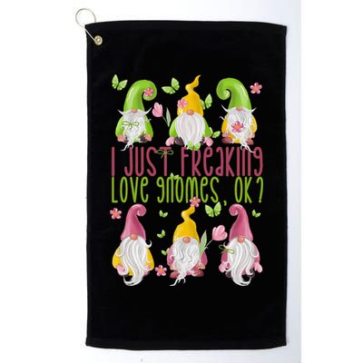 Spring Gnome For Summer I Just Freaking Love Gnomes Golf Towel
