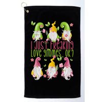 Spring Gnome For Summer I Just Freaking Love Gnomes Golf Towel