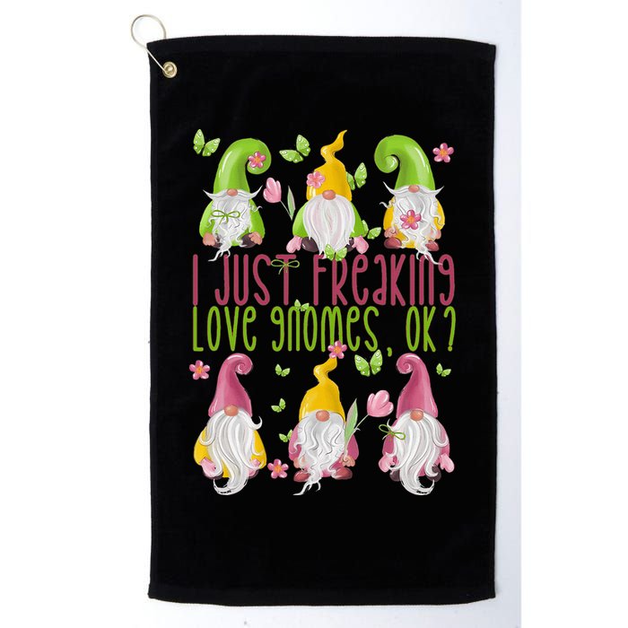 Spring Gnome For Summer I Just Freaking Love Gnomes Golf Towel