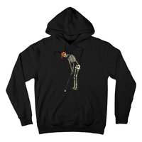 Skeleton Golf Funny Halloween Golfing Sports Golfer Hoodie