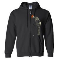 Skeleton Golf Funny Halloween Golfing Sports Golfer Full Zip Hoodie