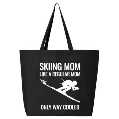 Skier Gift For Mother Who Skis Gift Skiing Mom Funny Gift 25L Jumbo Tote