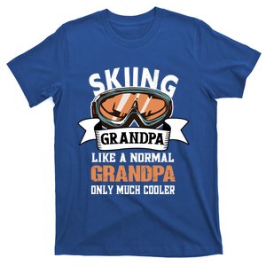 Skiing Grandpa Gift Snow Sport Funny Grandpa Ski Skiing Cool Gift T-Shirt