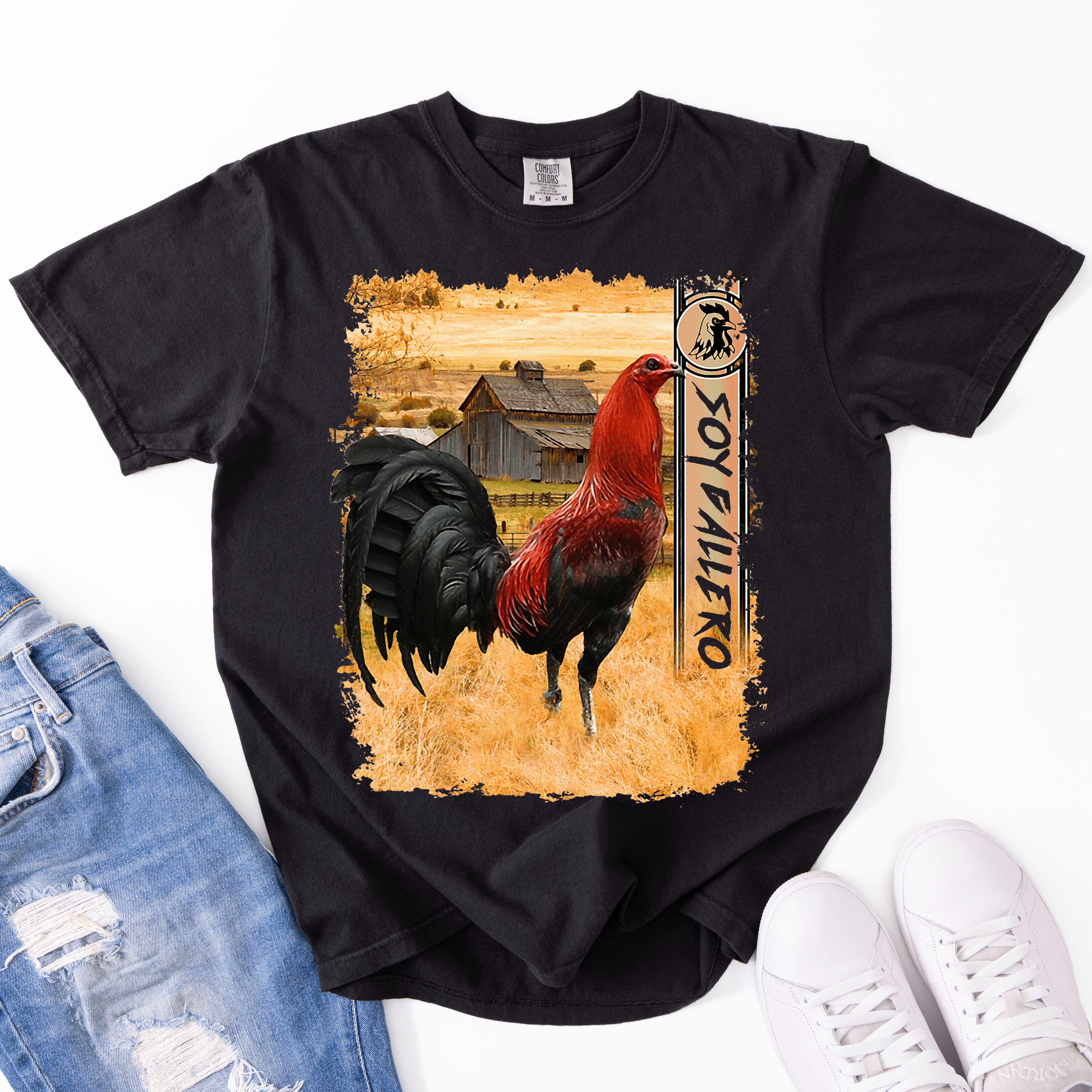 Soy Gallero Gamefowl Rooster Cockfighting Enthusiast Comfort Colors T-Shirt