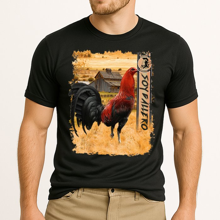 Soy Gallero Gamefowl Rooster Cockfighting Enthusiast Cooling Performance Crew T-Shirt