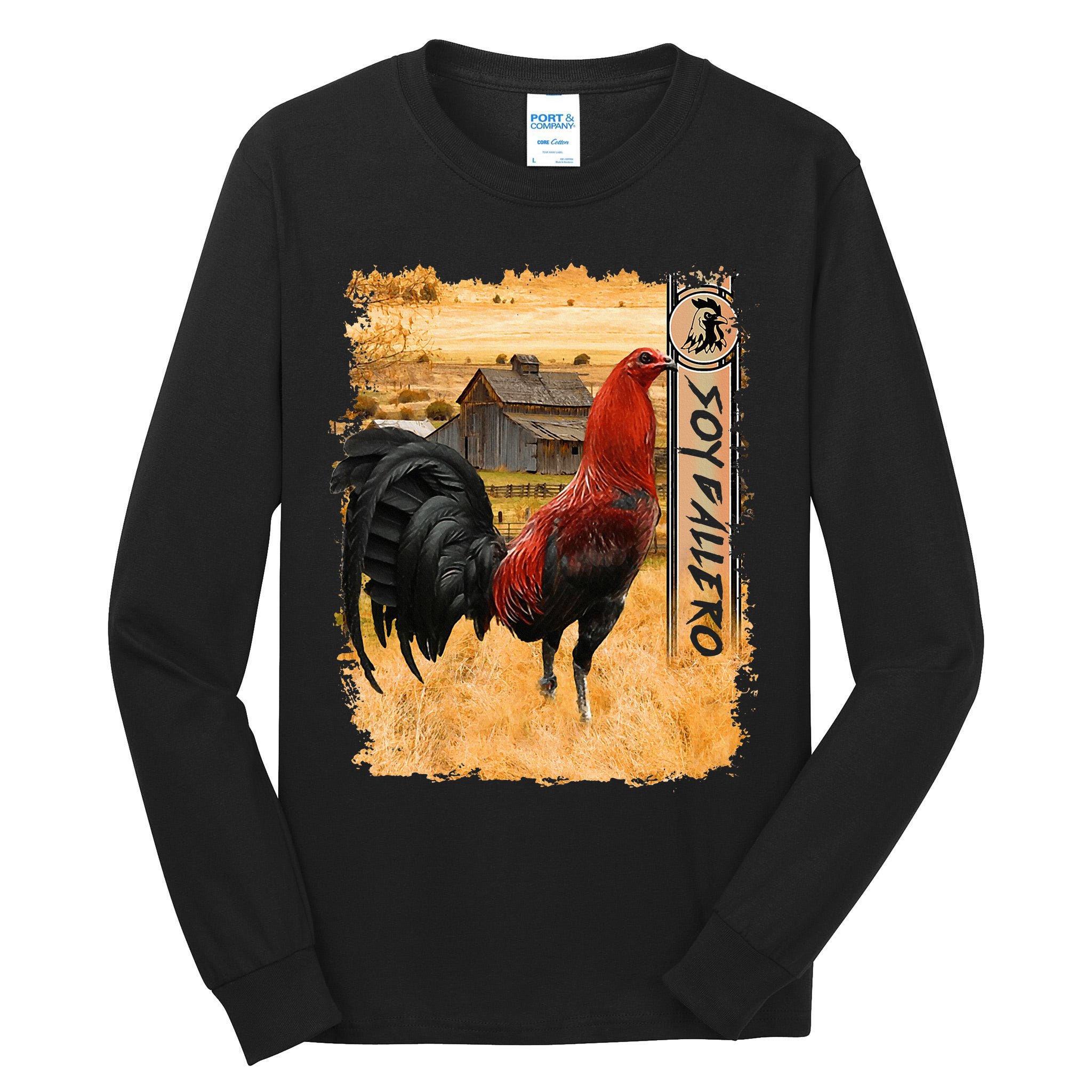 Soy Gallero Gamefowl Rooster Cockfighting Enthusiast Tall Long Sleeve T-Shirt