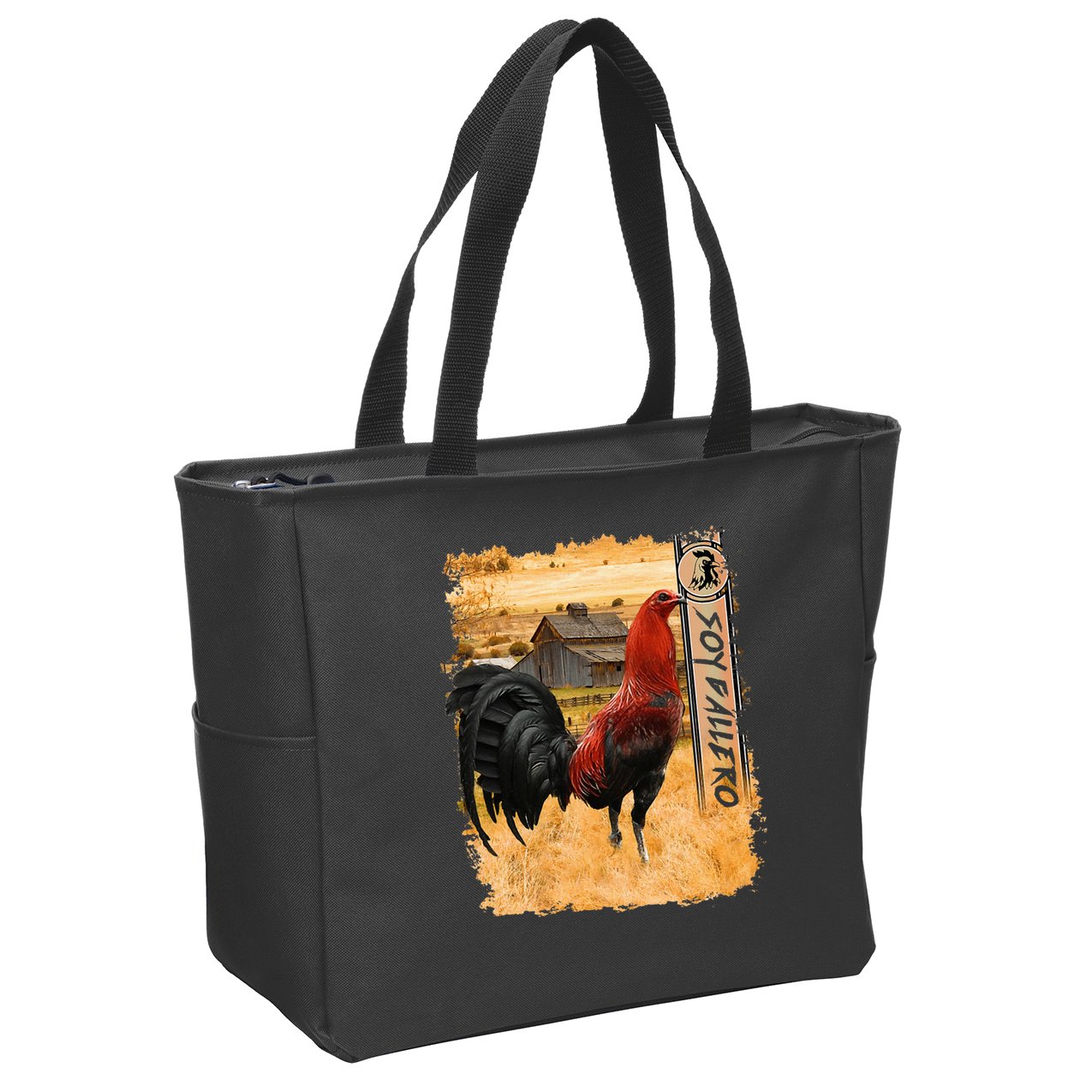 Soy Gallero Gamefowl Rooster Cockfighting Enthusiast Zip Tote Bag
