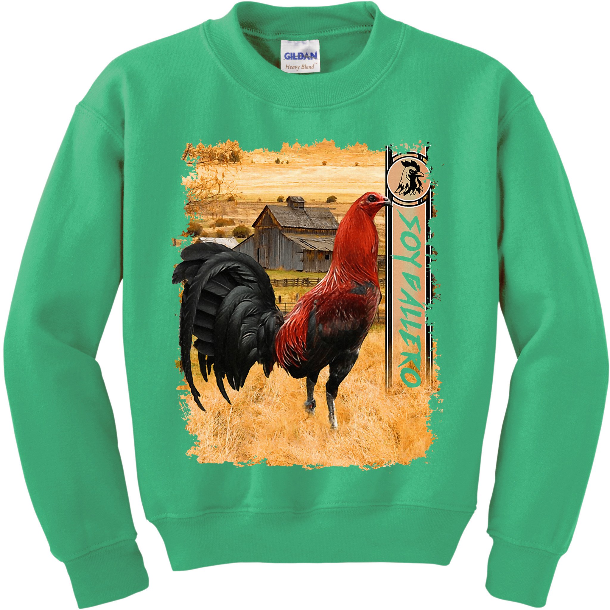 Soy Gallero Gamefowl Rooster Cockfighting Enthusiast Kids Sweatshirt