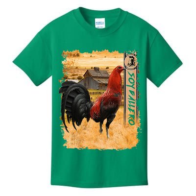 Soy Gallero Gamefowl Rooster Cockfighting Enthusiast Kids T-Shirt