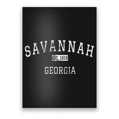 Savannah Georgia GA Vintage Poster