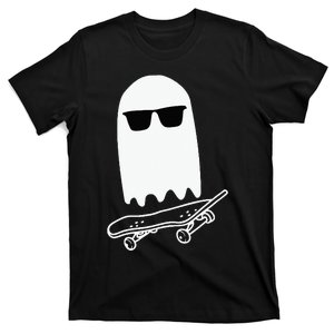 Skateboarding Ghost Ghost On Skateboard Halloween T-Shirt